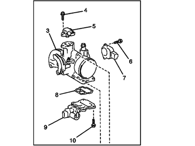 GM 94859010 Fuel Injection Air Meter Body