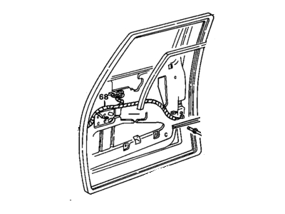 GM 10279933 Weatherstrip Asm-Front Side Door