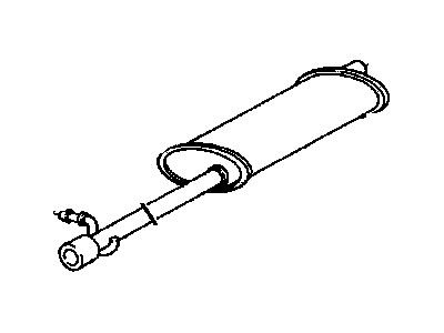 GM 15662796 Exhaust Muffler Assembly