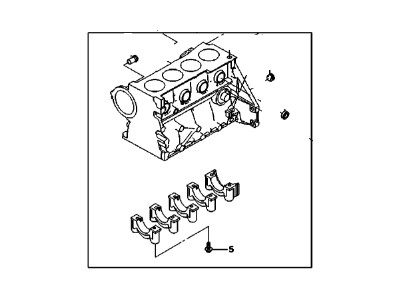 GM 96814875 Cylinder Block