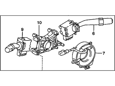 GM 94857234 Switch, Turn Signal & Headlamp & Windshield Wiper(W/Lever & Inflator Restraint Coil)