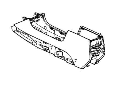 GM 20923476 Console Asm-Front Floor *Ebony