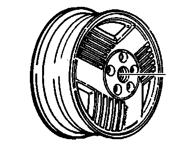 GM 12509355 Wheel, Alloy