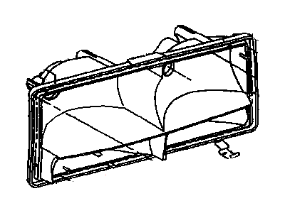 GM 16521894 Lens, Front Headlamp (W/Housing)