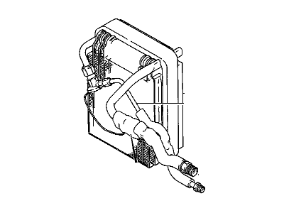 GM 96068948 Evaporator, A/C