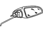 OEM Oldsmobile LSS Mirror Asm-Outside Rear View Defog RH - 20748654