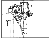 OEM Pontiac Pump, Oil(W/Screen) - 19185623