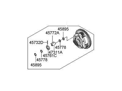 Hyundai 45760-39002 Carrier Assembly-Planet