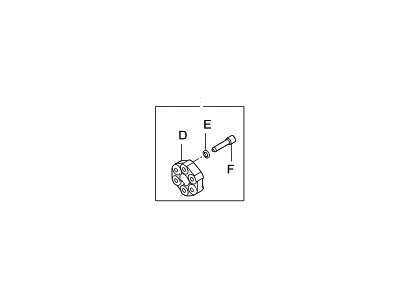 Hyundai 49190-2EA00 Set-Rubber Coupling