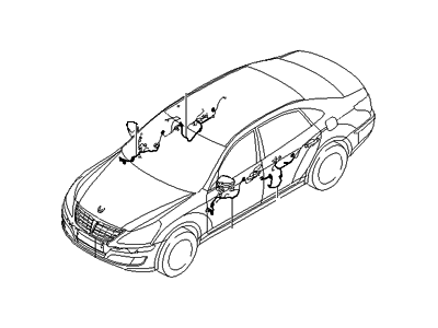 Hyundai 91650-3N250 Wiring Assembly-Rear Door LH