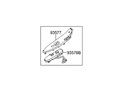 Hyundai 93575-3J200-6T Power Window Sub-Switch Assembly