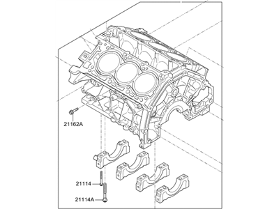 Kia 211103LTA1 Block Sub Assembly-Cylinder