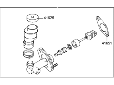 Kia 4161038120 Master CYLINDERINDER Assembly-Clutch