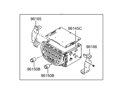 Hyundai 96560-2M550-YHG Head Unit Assembly-Avn