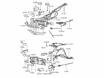 Hyundai 97250-34150 Heater Control Assembly