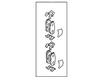 Hyundai 58302-28A01 Rear (Disc Brake) Pad Kit