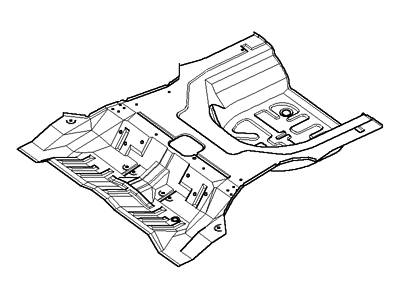 Hyundai 65511-38100 Panel-Rear Floor