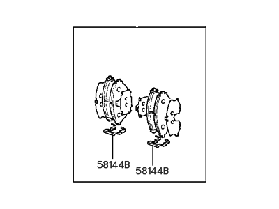 Hyundai 58101-29A31 Front Disc Brake Pad Kit