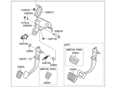 Hyundai 32800-3X300 Pedal Assembly-Brake