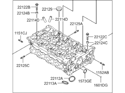 Kia 221002G001 Head Assembly-Cylinder