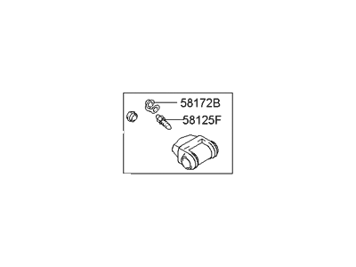 Hyundai 58380-25000 Cylinder Assembly-Wheel, RH