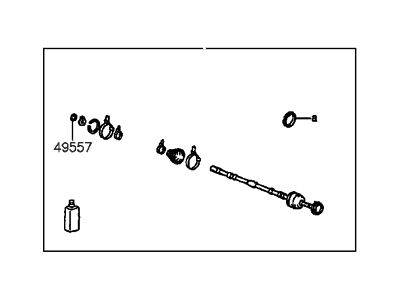 Hyundai 49507-29M20 Joint & Shaft Kit-Front Axle W