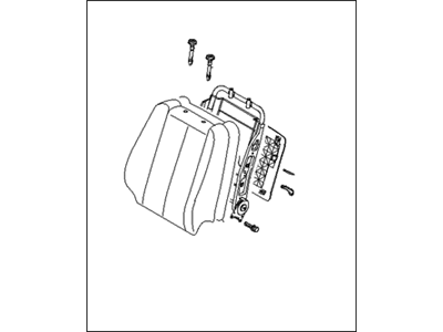 Hyundai 88300-3K035-FZN Back Assembly-Front Seat Driver