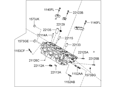 Kia 221003E051 Head Assembly-Cylinder R