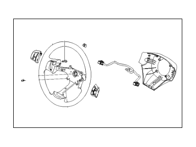 Hyundai 56110-1E510-WK Steering Wheel Assembly