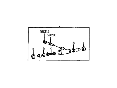 Hyundai 58330-33100 Cylinder Assembly-Wheel