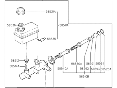 Hyundai 58510-34230 Cylinder Assembly-Brake Master