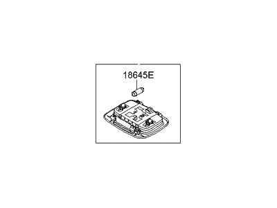 Hyundai 92850-3K001-V2 Map Lamp Assembly