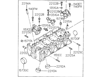 Hyundai 22100-22011 Head Assembly-Cylinder