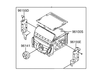 Hyundai 96170-3V800-4X Audio Assembly