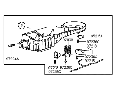 Hyundai 97029-34000 Case Assembly-Heater, Lower