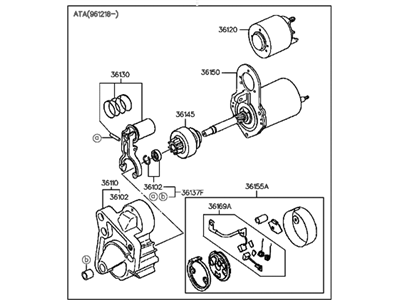 Hyundai 36100-23000-RM [Reman] Starter Assembly