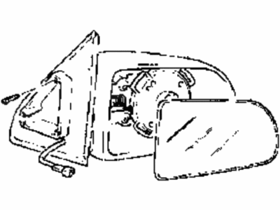 Hyundai 87606-33A73 Mirror Assembly-Rear View Outside, RH