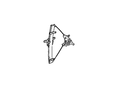 Hyundai 82404-33100 Front Right Power Window Regulator Assembly