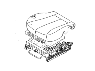Hyundai 88250-4D030 Pad Assembly-Front Seat Cushion Passenge