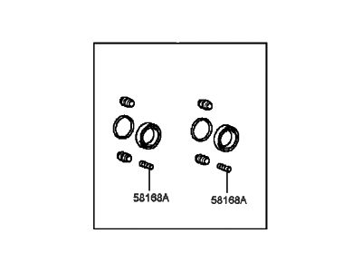 Kia 5810233A00 Seal Kit-Front Disc Brake