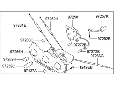 Hyundai 97250-25100 Heater Control Assembly