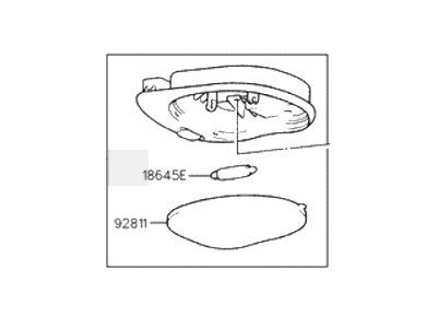 Hyundai 92800-22050-KU Room Lamp Assembly