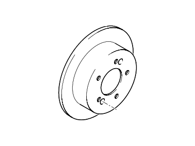 Hyundai 58411-0A000 Disc-Rear Brake