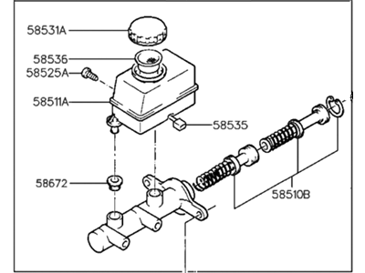 Hyundai 58510-29010 Cylinder Assembly-Brake Master