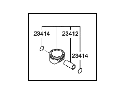 Hyundai 23041-2J810 Piston & Pin & Snap Ring Assembly