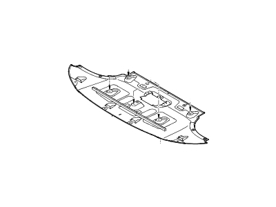 Hyundai 29111-B1210 PANEL-UNDER COVER FRONT