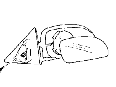 Hyundai 87608-27200 Mirror & Holder-Outside, RH