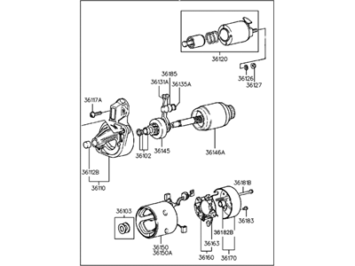 Hyundai 00228-10200 Reman Starter Assembly