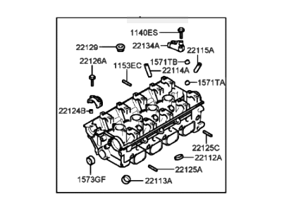 Kia 2210038105 Head Assembly-Cylinder