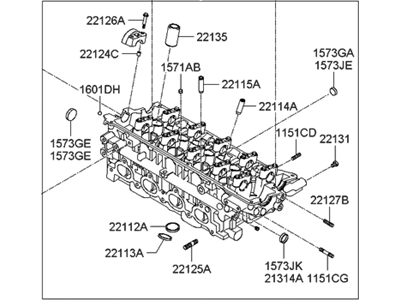 Kia 2210023780 Head Assembly-Cylinder